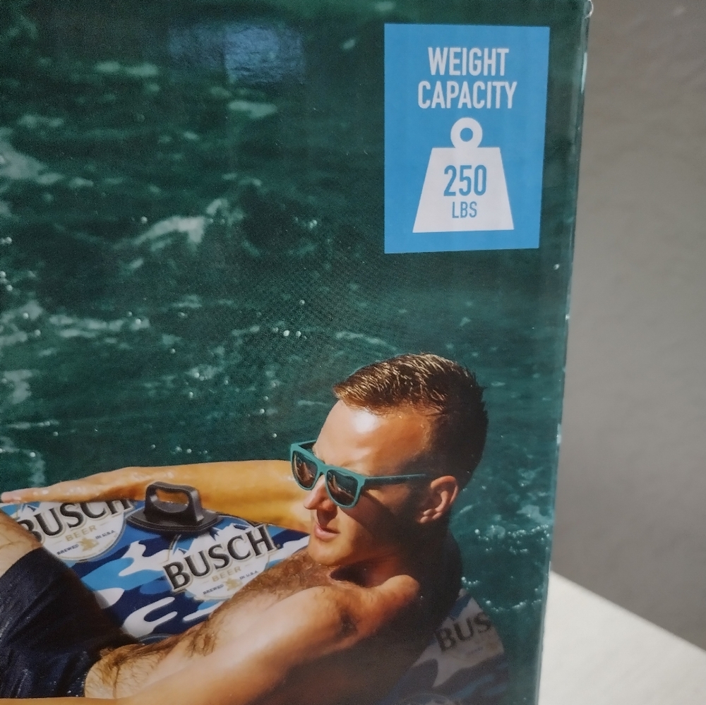 Busch Beer River Tube Float Inflatable NIB Father's Day - Picture 3 of 3